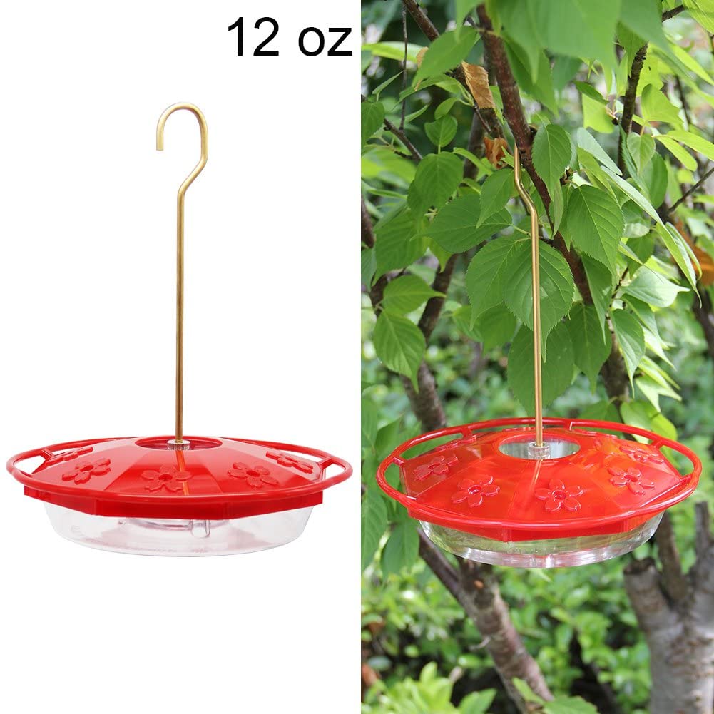 12 oz Hanging Hummingbird Feeder with 8 Feeding Ports